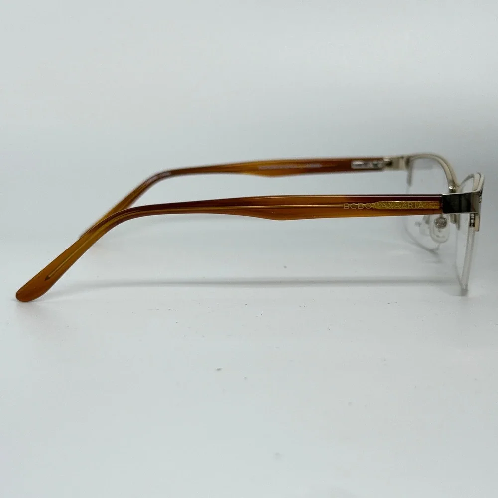 BCBGMAXAZRIA Women's Eyeglasses 52 17 130MM Milena Brown‎ Pattern 21330